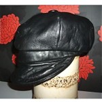 vintage 1960s leather cap