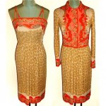 vintage 1960s pucci silk jersey dress and crop jacket