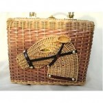 vintage 1960s stylecraft wicker purse