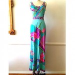 vintage 1970s leonard maxi dress