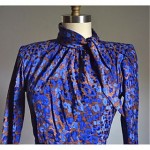 vintage 1970s ysl rive gauche silk dress