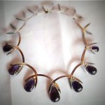 vintage antonio pineda sterling amethyst necklace