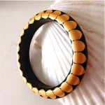 vintage bakelite bangle bracelet with dots