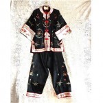 vintage chinese silk embroidered pajama set