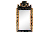 vintage chinoiserie faux bamboo mirror