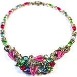 vintage coro rhinestone necklace