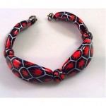 vintage curved millefiori bracelet