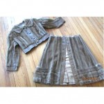 vintage fauk 2-in-1 fur coat