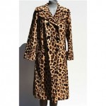 vintage faux leopard coat