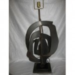 vintage harry balmer brutalist lamp