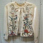 vintage helen bond carruthers embroidered sweater