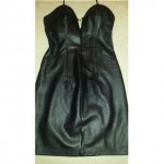 vintage michael hoban north beach leather dress