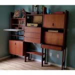 vintage mid-century wall unit