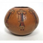 vintage native american pottery vase