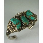 vintage navajo turquoise butterfly bracelet