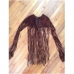 vintage neiman marcus suede fringe jacket