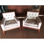 vintage pair robsjohn gibbings for widdicomb chairs