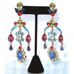 vintage philippe ferrandis chandelier earrings