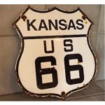 vintage porcelain road sign