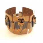 vintage rebajes tribal copper bracelet