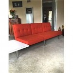 vintage refurbished george nelson for herman miller sofa with table