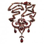 vintage victorian garnet necklace