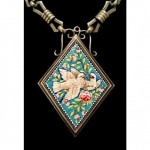 vintage victorian micro mosaic necklace