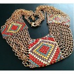 vintage whiting and davis necklace