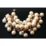 vintage william delillo glass pearl bracelet