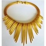 vintage boucher fringe collar necklace