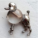 vintage trifair sterling poodle pin