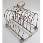 antique 1815 sterling silver toast rack