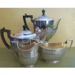 antique 1891 sterling tea set