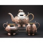 antique 1900s solid silver tea set