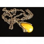 antique butterscotch amber necklace