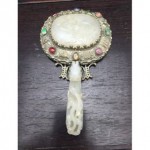 antique chinese jade mirror