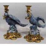 antique chinese porcelain candelsticks