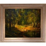 antique francois maury oil landscape