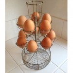 antique french wire egg holder