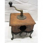 antique table top coffee grinder