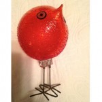 pulcino art glass bird