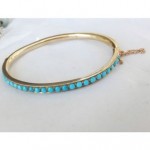 victorian turquoise bangle bracelet