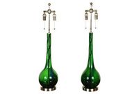 vinatge pair murano lamps