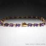 vintage 14k amethyst tennis bracelet