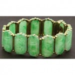 vintage 14k jadeite link bracelet