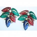 vintage 1920s glass dress clips