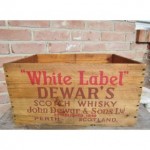 vintage 1960s restored dewars crate