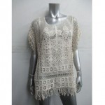 vintage 1990s crochet festival top