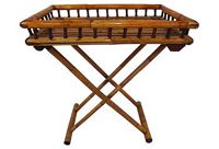 vintage bamboo folding table