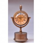 vintage brass table clock